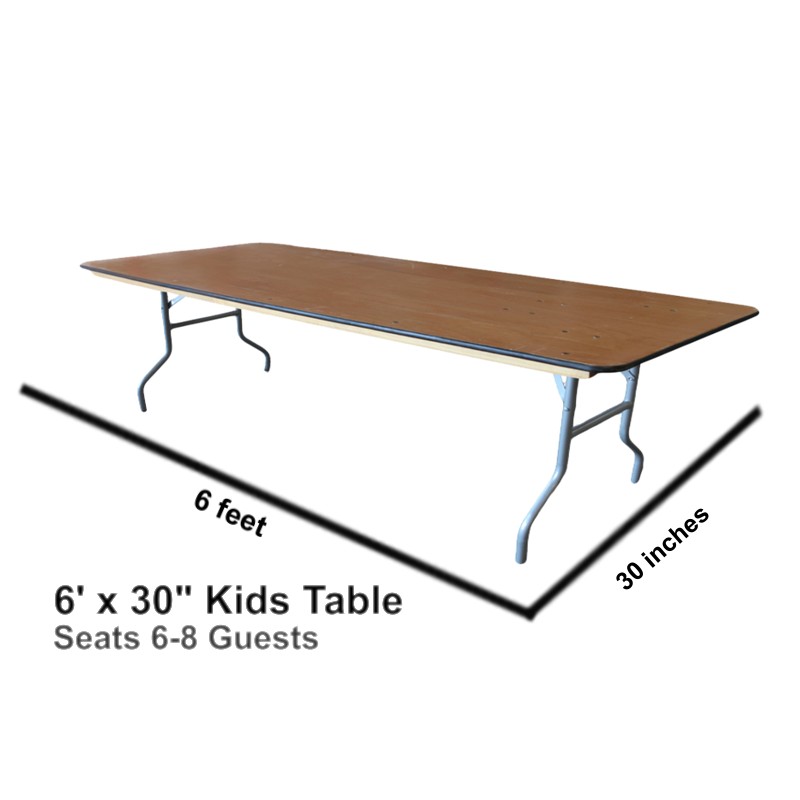 kids table for 6